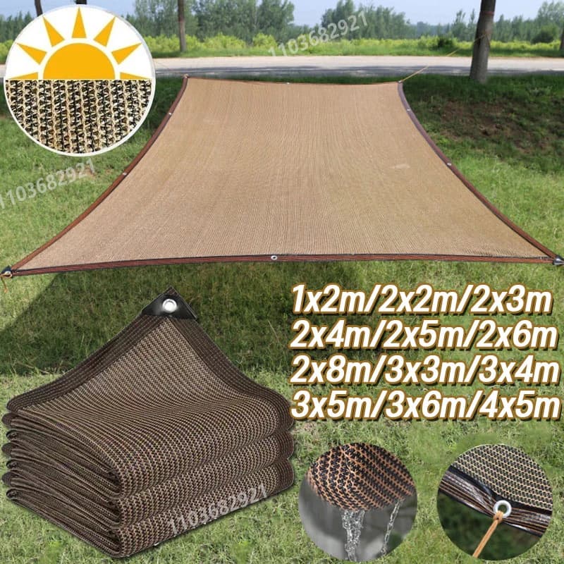 7 colores al aire libre jardín Camping senderismo tienda parasol red de polietileno de alta densidad jardinería sombrilla tela protector solar red