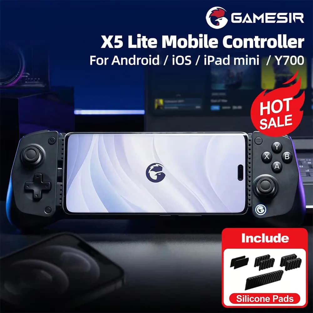 Control de Juego Móvil GameSir X5 Lite, Gamepads para iPhone 17, 16, 15 Series, iOS, iPad Mini, Y700, Tableta Android
