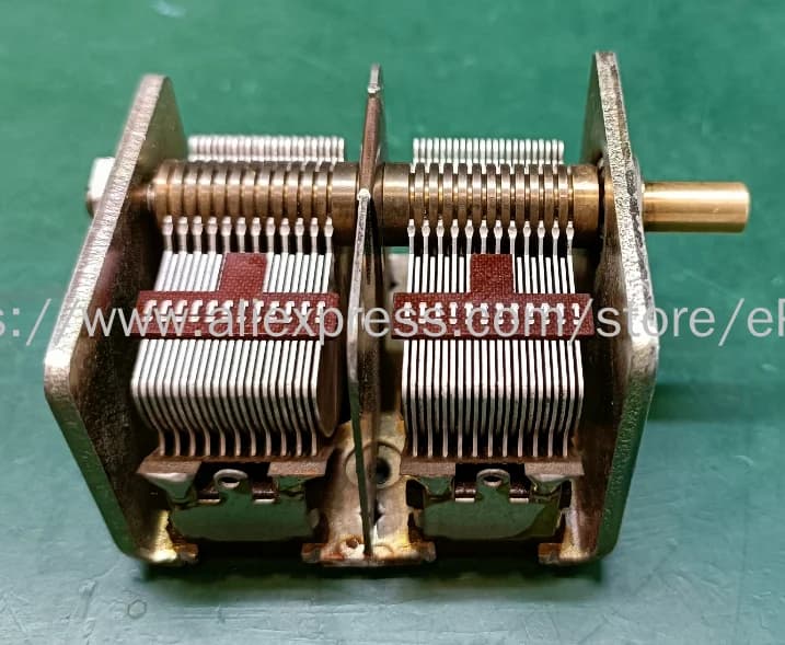 Fudan Renmin-condensador Variable Dual, medio de aire, Radio Mineral, electrónico, bricolaje, Cb-2-365