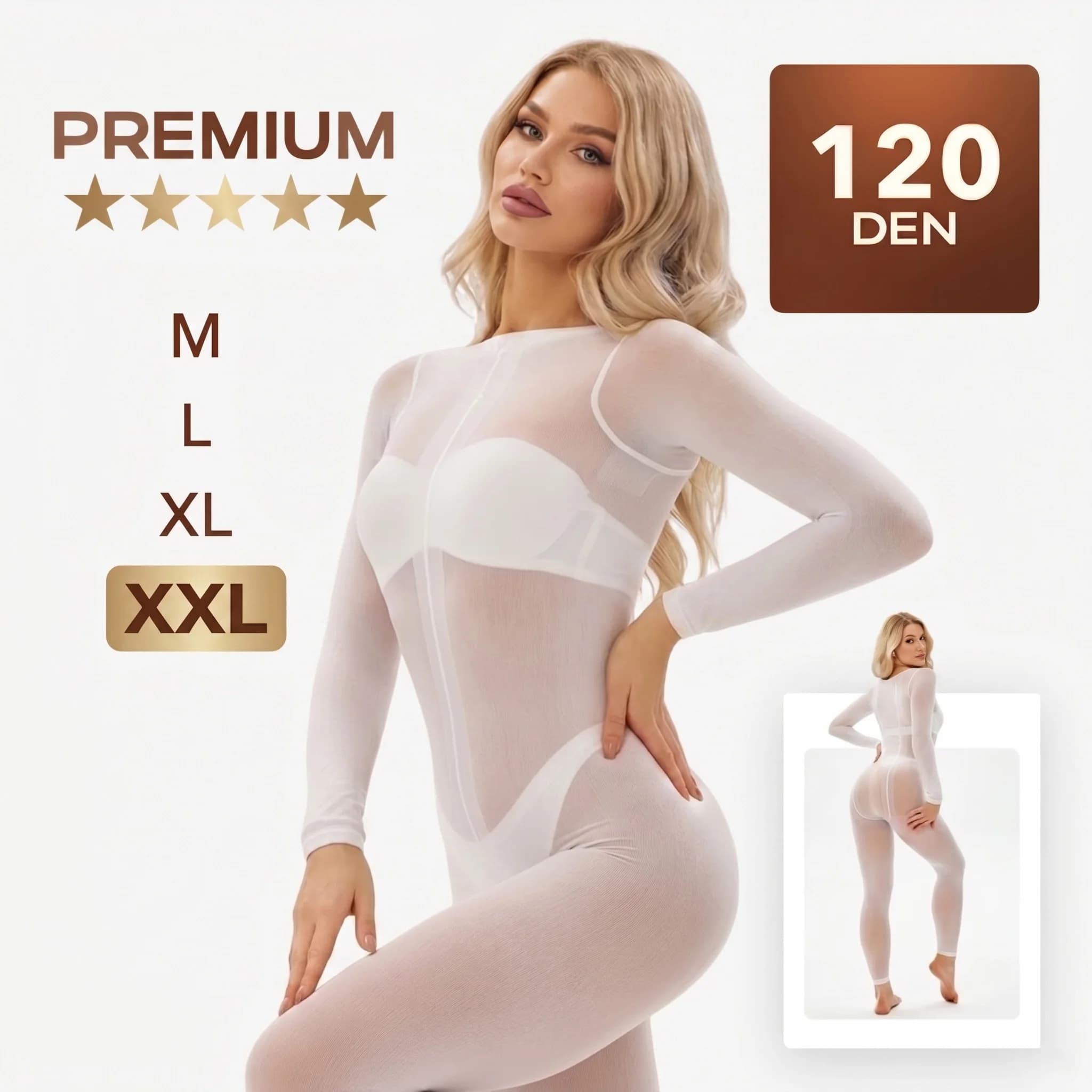 Traje de Masaje con Rodillos de Vacío Reutilizable, 120 Den, Terapia Anticelulitis, Moldeador Corporal, para Salón de Belleza y Spa, para Mujeres,