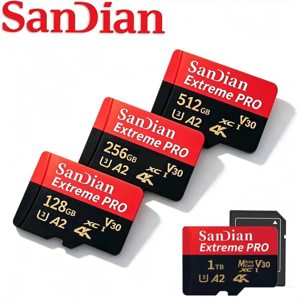 Tarjeta de Memoria de 1 TB 2026, Tarjeta Micro TF SD de 512 GB, 128 GB, 256 GB, Tarjeta Micro TF SD de Alta Velocidad U3 Mini para