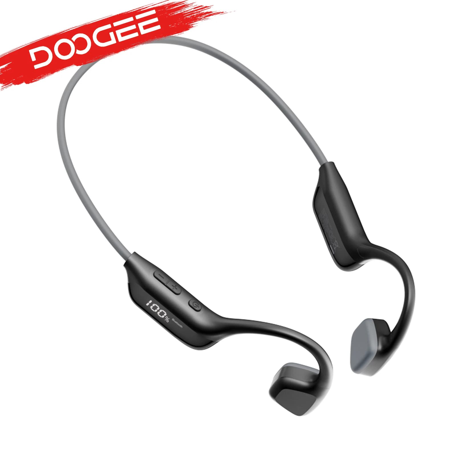 Audífonos Deportivos DOOGEE BoneBeat Run con Conducción Ósea Digital, Auriculares Inalámbricos de Oreja Abierta, Resistentes al Agua IP67 con