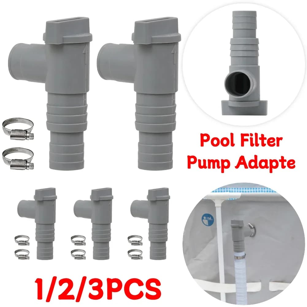 Adaptador de manguera de PVC para piscina, válvula de émbolo de encendido/apagado de 32mm, reemplazo sellado a prueba de fugas para piezas de equipo