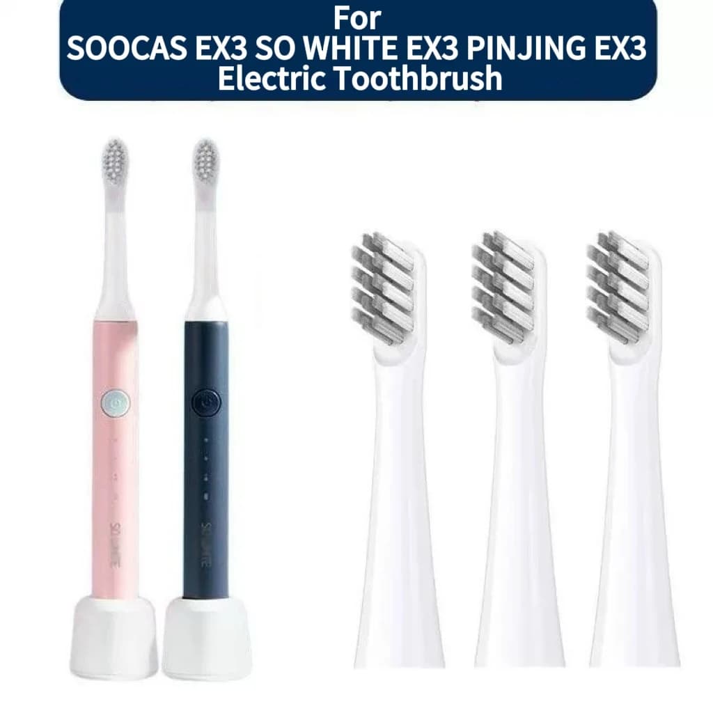Cabezal de cepillo de dientes de repuesto para SOOCAS EX3 SO WHITE EX3 PINJING EX3, cabezal de cepillo de dientes eléctrico, boquillas de cerdas