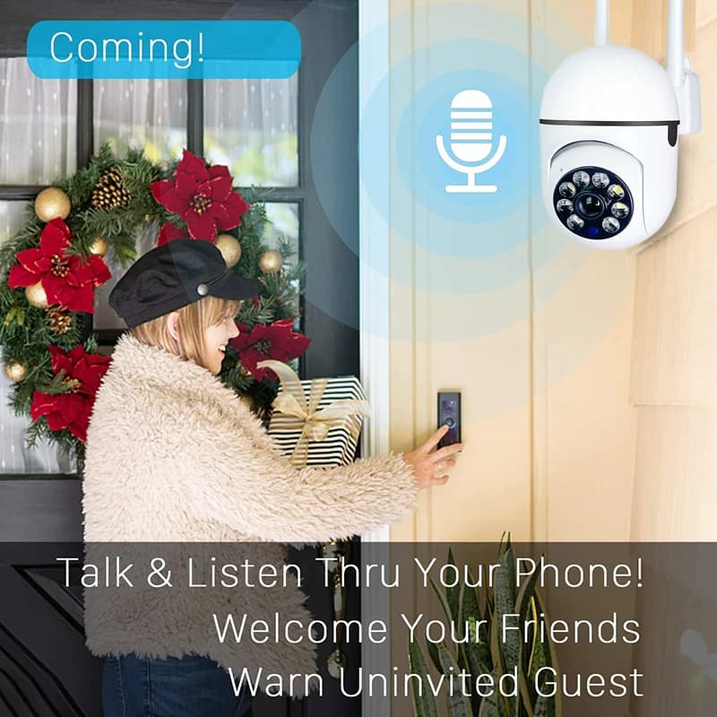 Cámara IP de visión nocturna 1080P, WiFi, seguimiento de movimiento al aire libre, Audio bidireccional, cámara de vigilancia de seguridad para el