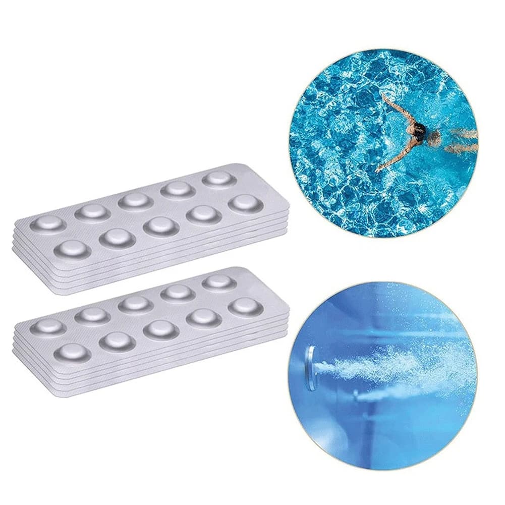 100 tabletas para análisis de la calidad del agua de piscinas y tabletas efervescentes DPD1 para limpieza de piscinas