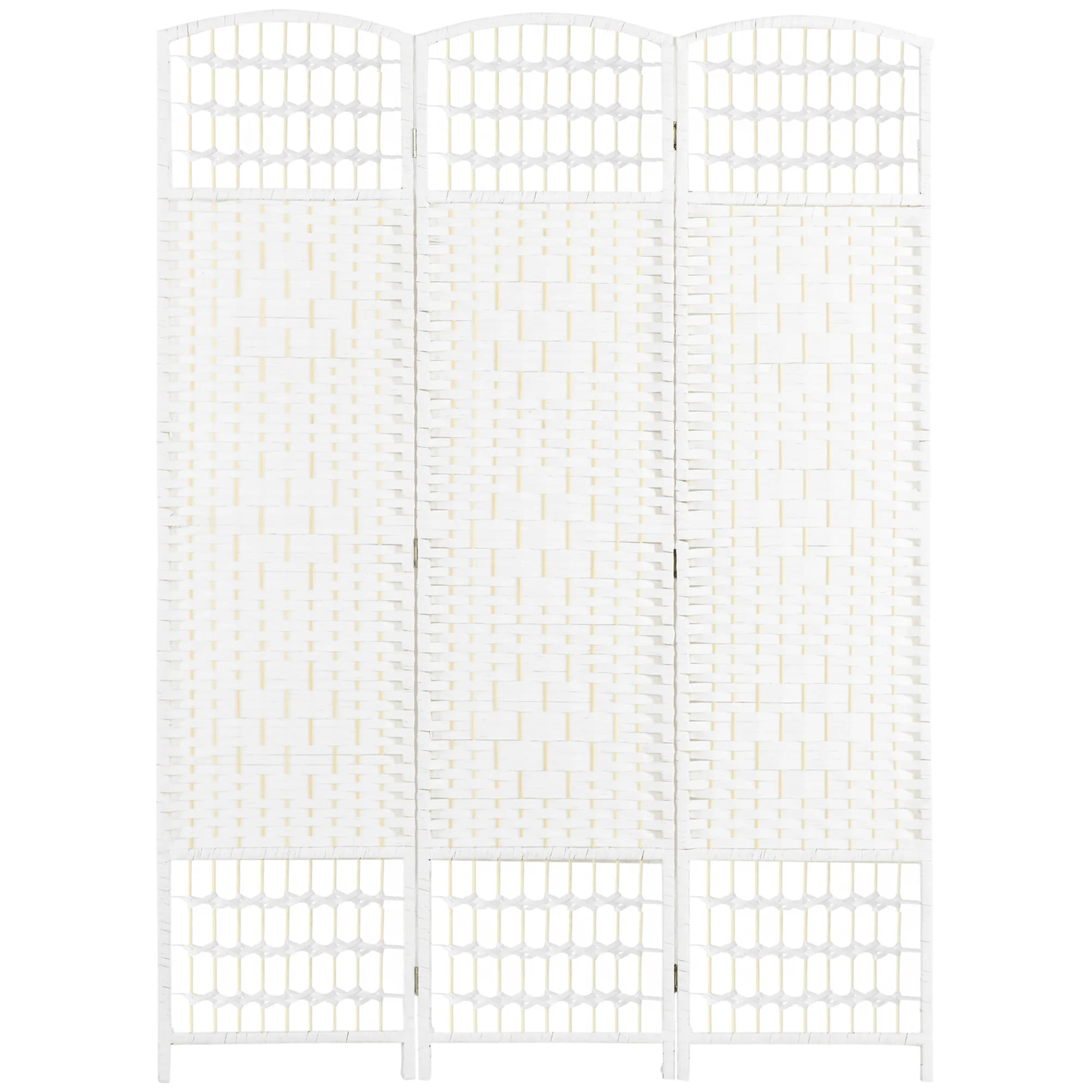 HOMCOM Biombo Separador de Ambientes de 3 Paneles Plegable 120x170 cm para Salón