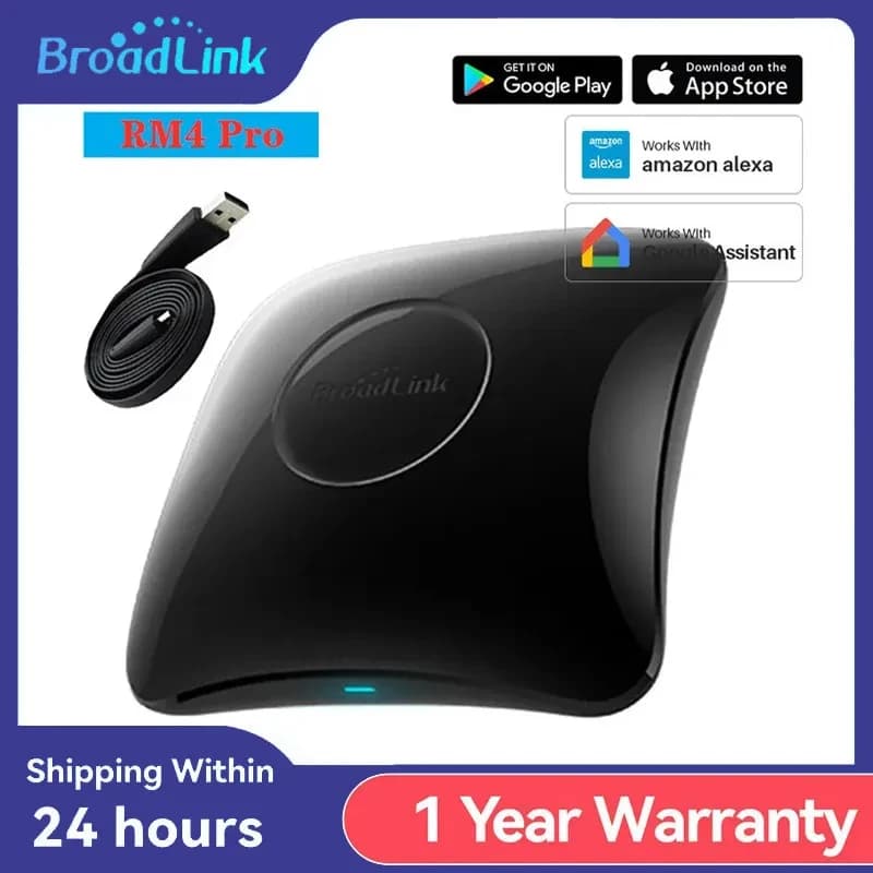 Original Broadlink RM4 Pro IR RF WIFI Control remoto inteligente Universal RM4Pro SmartHome automatización funciona con Alexa y Google Home