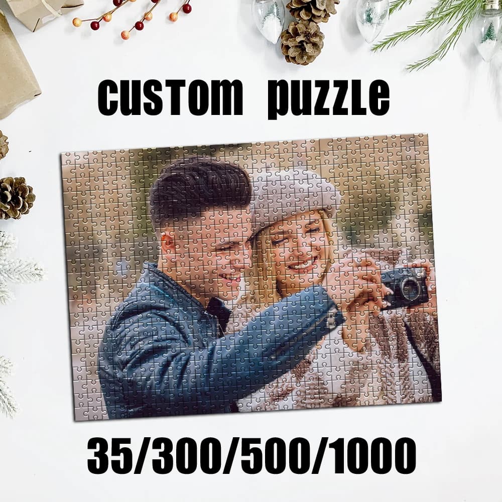 Rompecabezas de fotos personalizado, fotografía de pareja personalizada, regalo de cumpleaños hecho a mano, Memento de regalo personalizado