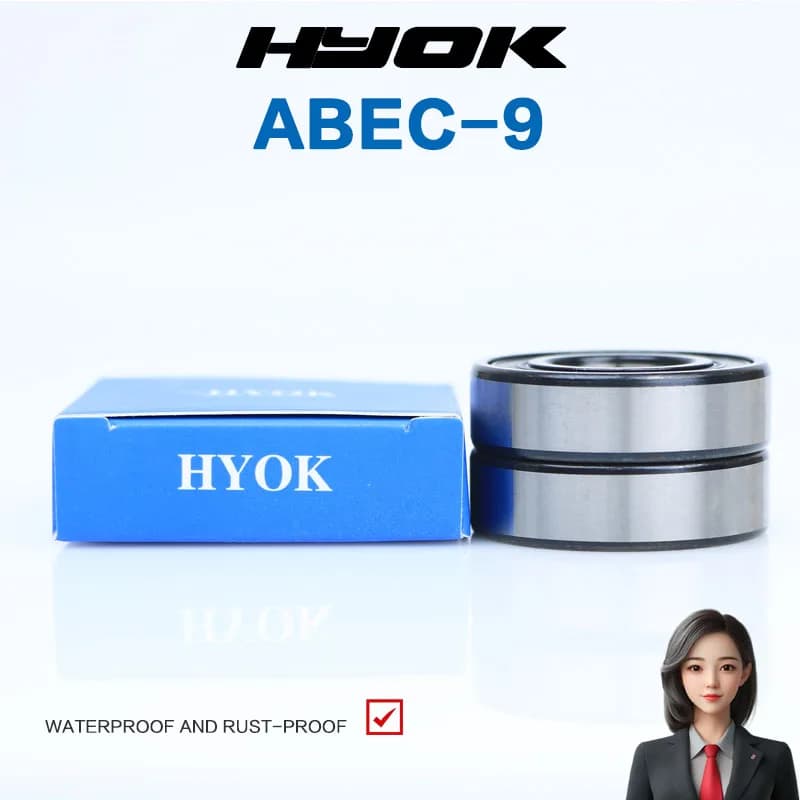 2 uds 4 Uds 10 Uds HYOK ABEC-9 rodamiento 6300 6301 6302 6303 6304 6305 6306 6307 6308 6309 6310 2RS 2Z rodamientos de motor de alta velocidad