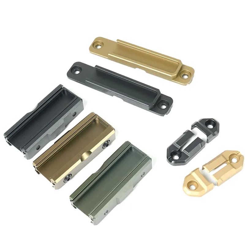 Panel táctico M300 M600 Switch Pocket con riel MLOK Keymod de 20 mm, ranura para tarjeta de interruptor de linterna y interruptor de presión remoto