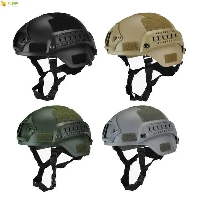 Casco militar para niños y adultos CS War Gaming Cosplay deportes al aire libre ABS camuflaje grueso casco del ejército equipo de protección para