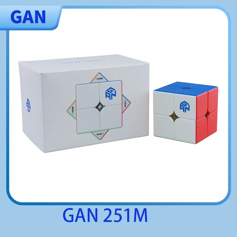 【JudyCube】GAN 251 M Pro 2x2 cubo de velocidad magnético cubo GAN profesional 251M rompecabezas de aire GAN 249 V2 juguetes para aliviar el
