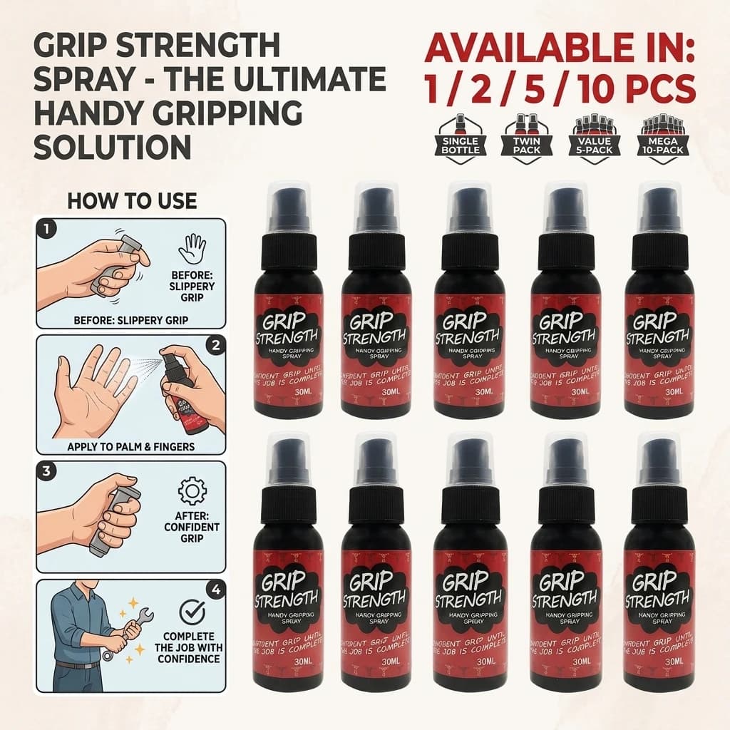 Spray para Manos Deportivo de 30 ml para Mejor Agarre al Levantar Pesas, Agarre Fuerte para Fútbol, Pole Dance, Mancuernas, Potenciador del Agarre