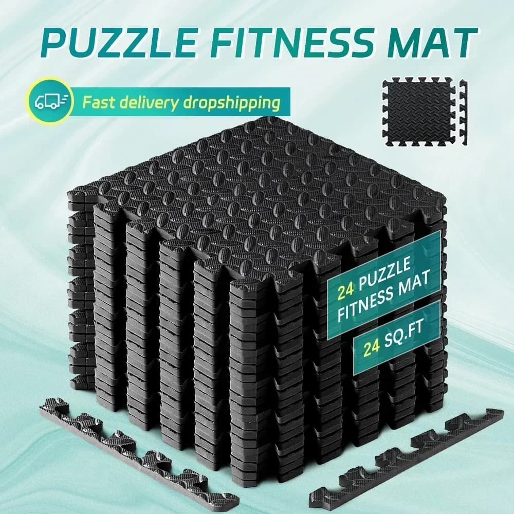 Estera de espuma Eva de 4 a 20 piezas, alfombra antideslizante para el hogar, gimnasio, rompecabezas, estera de suelo para ejercicio, juego de espuma