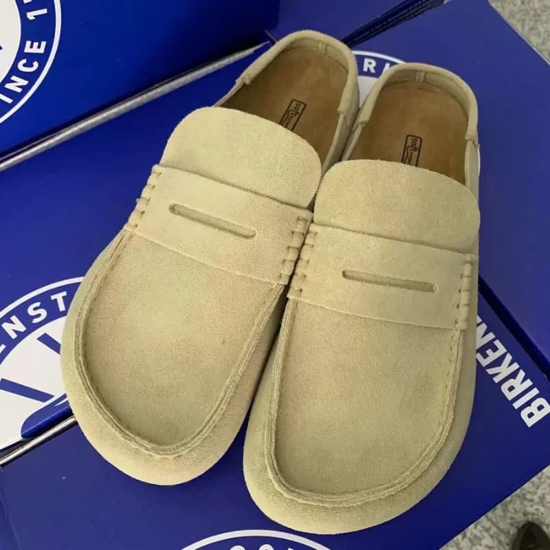Mocasines de gamuza de Nápoles para mujer y hombre, sin cordones, casuales, para conducir, calzado cómodo de cuero, zapatos versátiles de moda.