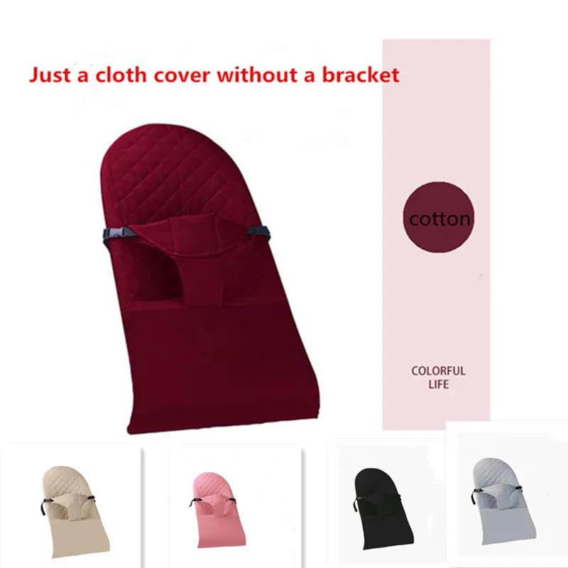 Gran oferta, cómoda funda de tela de repuesto para mecedora de bebé de algodón, cubierta Universal lavable para accesorios de mecedora de bebé