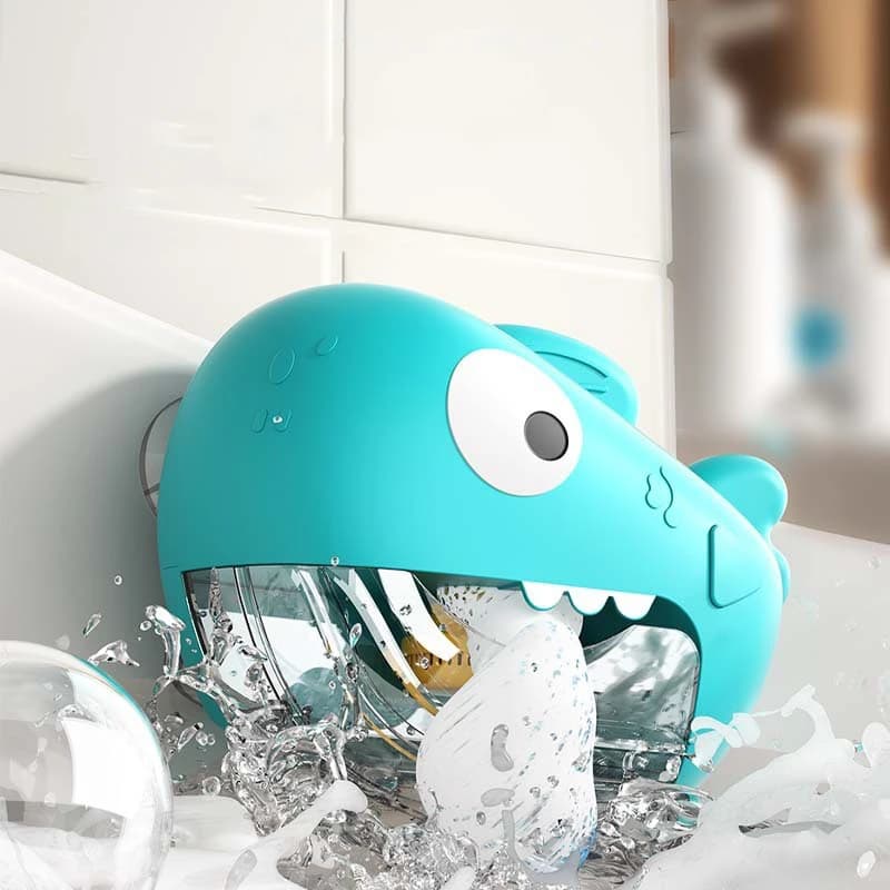 Juguetes de baño para bebés, máquina de burbujas, dinosaurio, tiburón, música, juguete de baño para niños, bañera, fabricante de burbujas