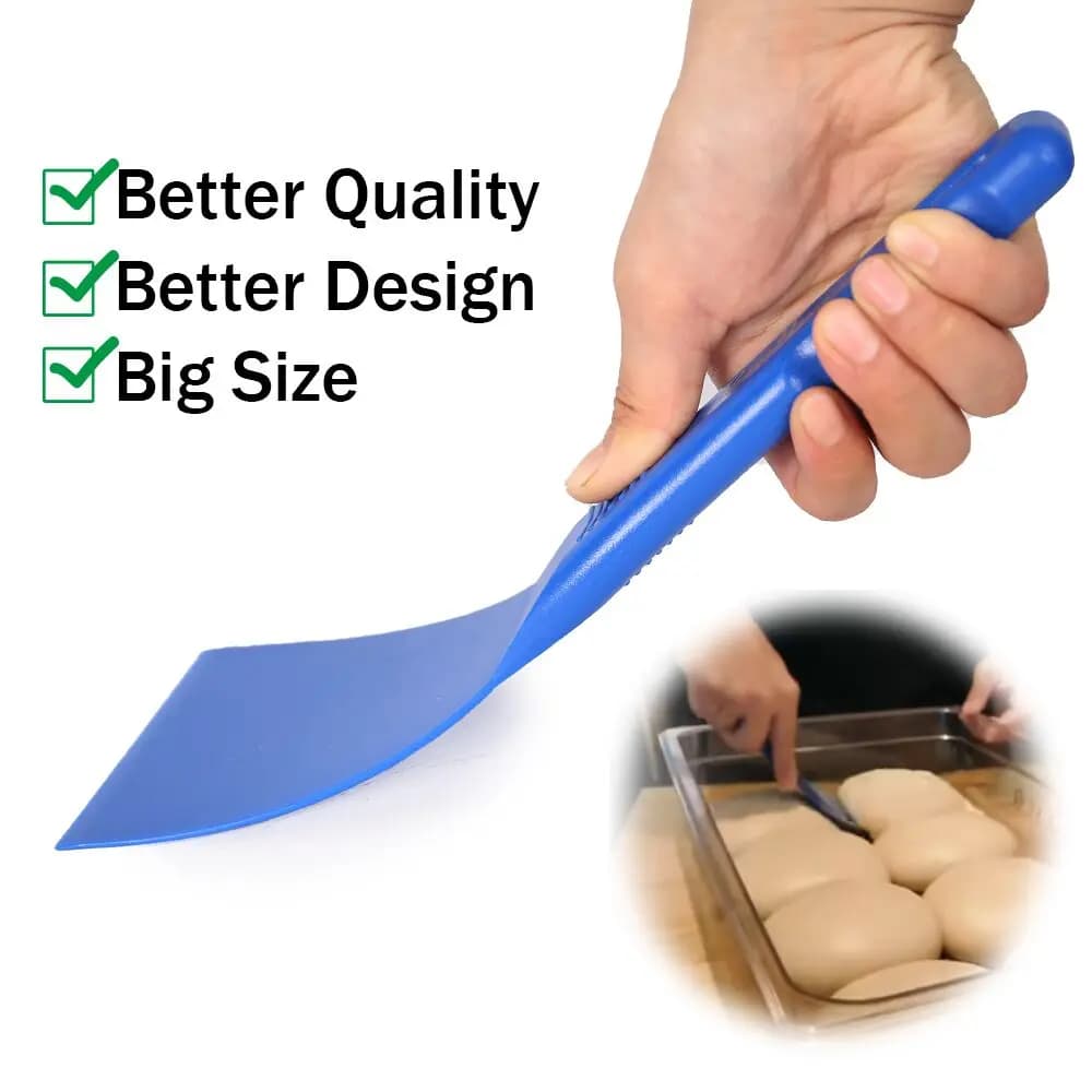 Pizzathome-rascador Flexible, espátula anticalor a prueba de golpes, antiadherente, resistente a los arañazos, cortador de masa, raspador de