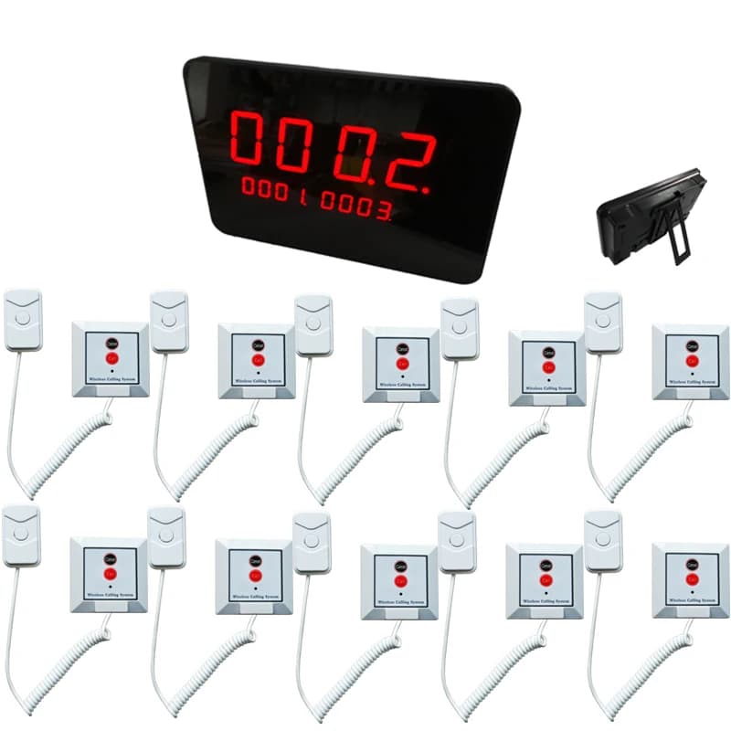 Sistema de Llamada Inalámbrico para Enfermeras de 433.92mhz, Botón de Llamada para Pacientes de Hospital, Cable de Llamada para Ancianos, Estación
