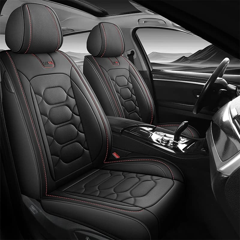 1 Uds. Fundas de asiento de coche de estilo Universal de cobertura completa para VW Golf Passat B5 B6 B7 B8 CC Touran Tiguan Toureg Polo accesorios de