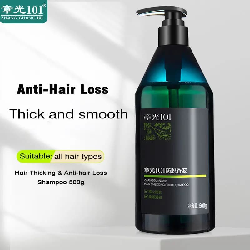 Zhangguang 101 champú espesante para el cabello a prueba de caída y Control de aceite 500g champú reafirmante de raíz gruesa y suave contra la