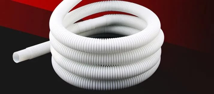 Tubo de drenaje de aire acondicionado de plástico blanco, manguera de agua, 1 ud.