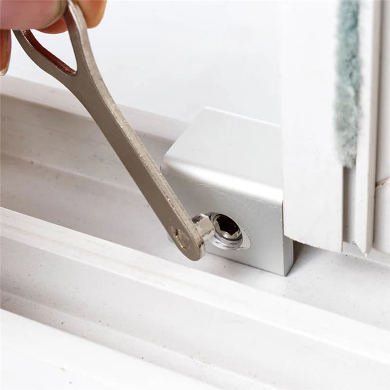 1/10 protección infantil seguridad para bebés cerraduras de ventanas correderas ajustables parada cerradura de seguridad de aleación de aluminio