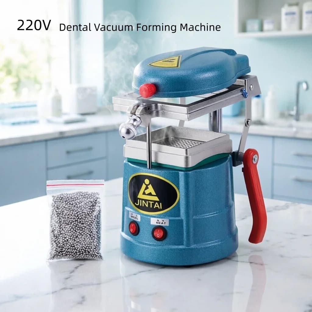 Máquina de Termoformado Dental de 220V – Termoformadora Pequeña de Laboratorio para Retenedores, Protectores Bucales Nocturnos y Moldeado de