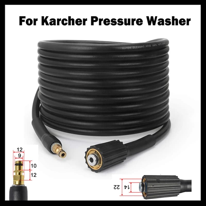 Manguera de Alta Presión para Lavadora a Presión, Compatible con Karcher, Nilfisk, STIHL, Gerni, HUSQVARNA