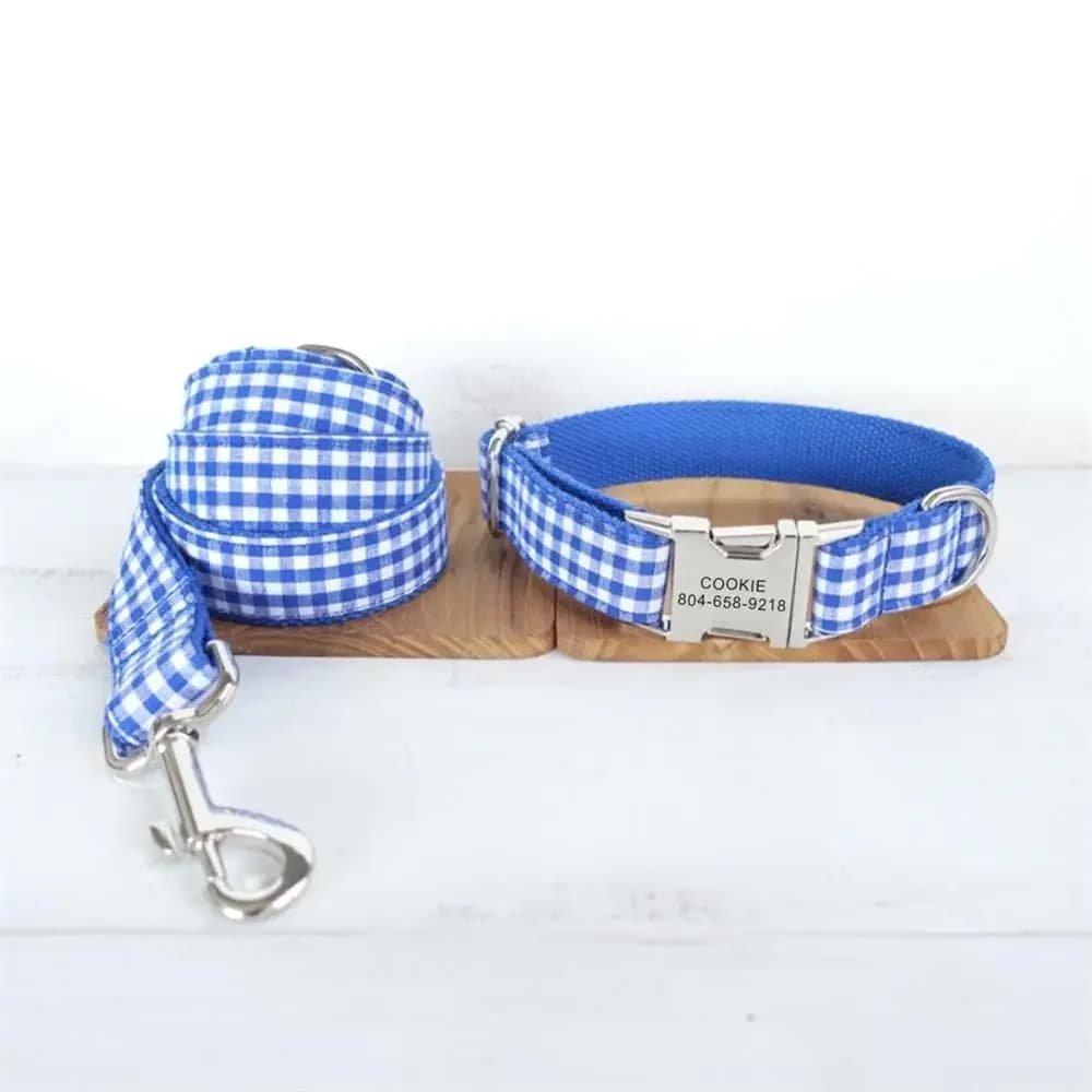 Collar de perro personalizado con grabado personalizado para mascotas, placa de identificación, accesorio para mascotas, correa para cachorros a