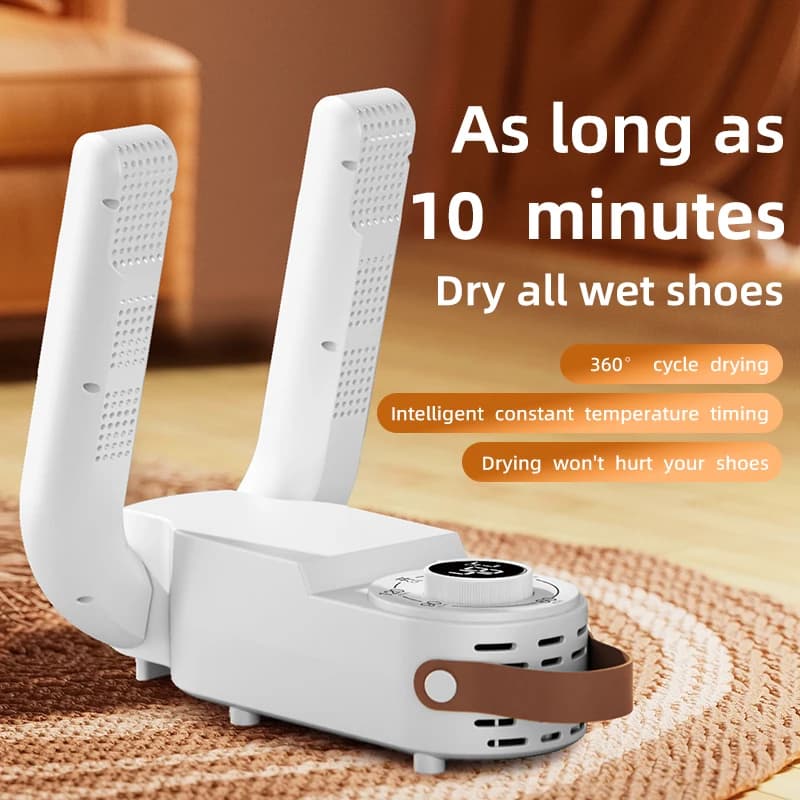 Secadora Inteligente de Zapatos Cronometrados Secador de Zapatos Telescópico Ajustable Secado Rápido, Desodorización, EstéRil