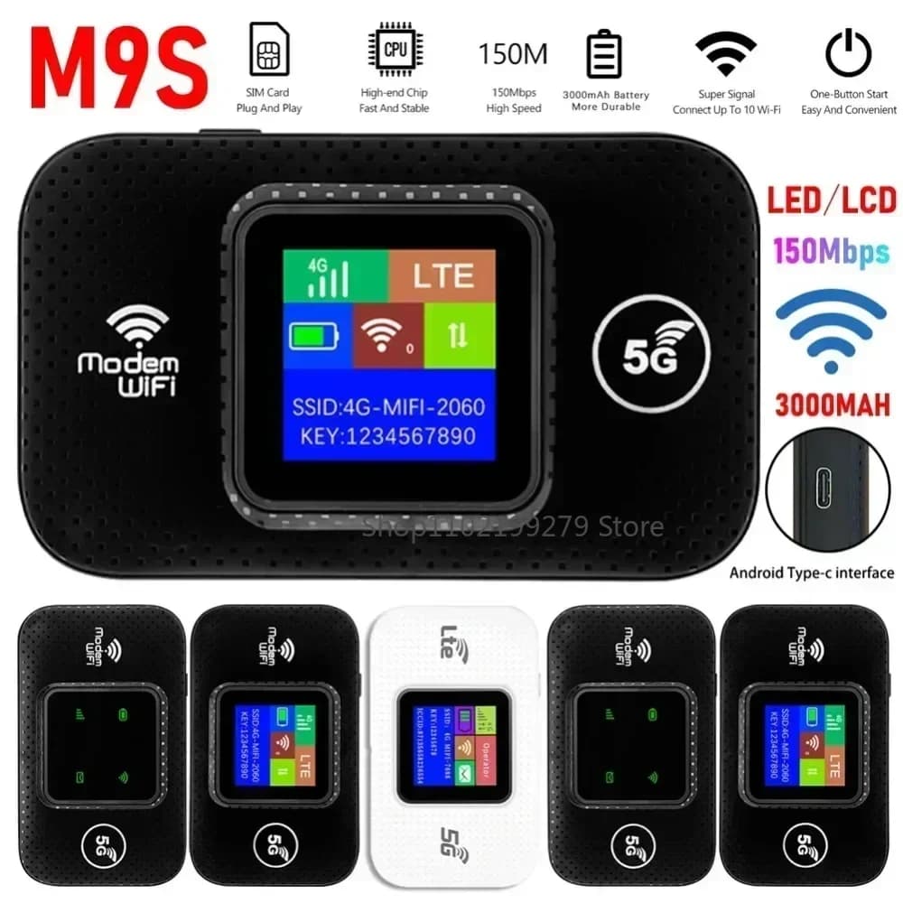 Enrutador de punto de acceso móvil 4G 5G WiFi 6, compatible con 10 usuarios con ranura para tarjeta SIM, enrutador inalámbrico, punto de acceso WiFi