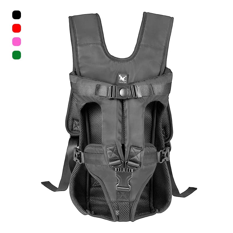 Bolsa transportadora para perros, mochila transpirable para perros y gatos, mochila de viaje portátil de doble hombro, bolsa transportadora para
