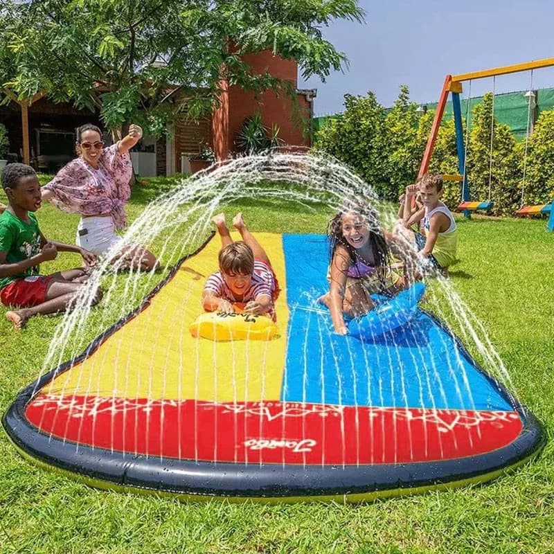 Juguetes inflables para patio al aire libre, tobogán de agua, juguete de agua para jardín de verano, amigo familiar, deslizadores de agua
