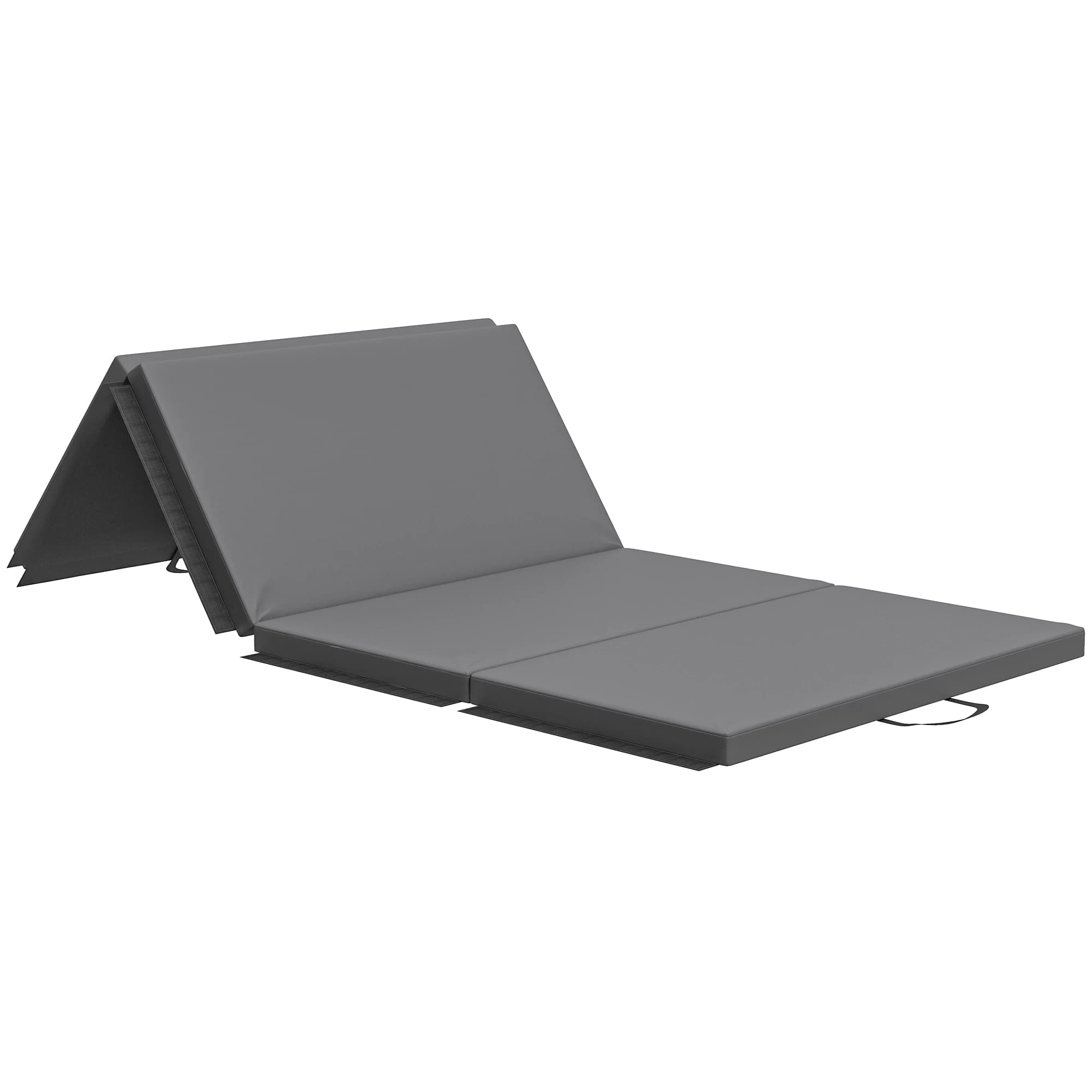 HOMCOM Alfombra de Gimnasia Plegable, Alfombra de Gimnasia, Tapete, con Asa, con Tapete para Yoga, MMA, Deporte, Fitness, Pilates, Revestimiento
