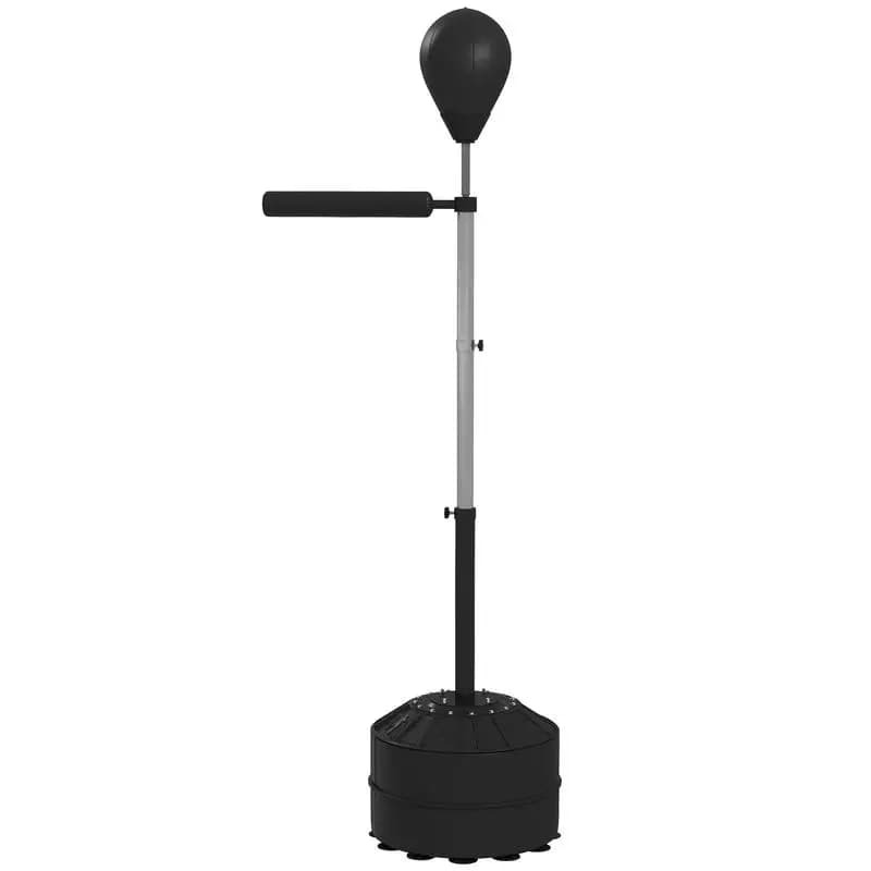 Balón de Boxeo con Barra Giratoria para Adultos y Altura Ajustable de 1.6-2m, Negro