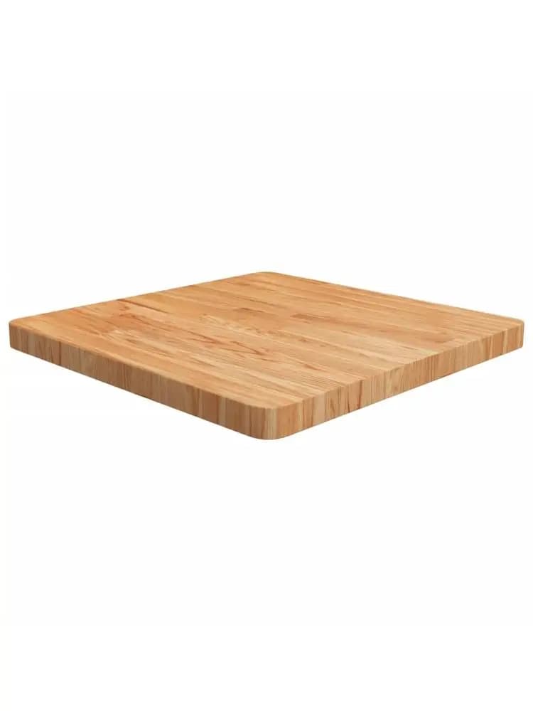 Tablero de mesa cuadrado rústico de roble macizo, duradero y fácil de limpiar, ideal para mesas de café, consolas y mesitas de noche