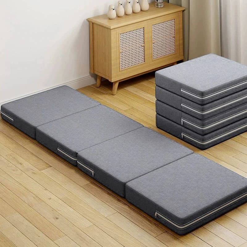 Colchones de esponja de diseño de cuatro pliegues para oficina, descanso para el almuerzo, muebles de cama individual, estera Simple, Tatami,