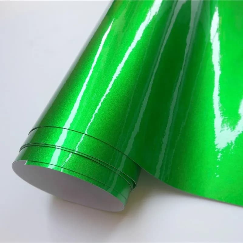Ultra Apple-envoltura de vinilo metálico brillante, película de envoltura para coche, pegatina adhesiva para vehículo, Motor, muebles de ordenador,