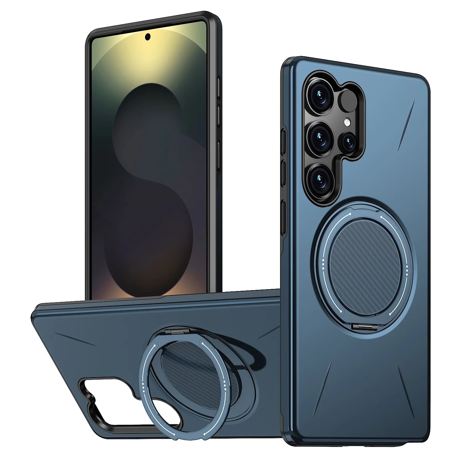 360 °   Funda Magnética Plegable con Soporte para Samsung Galaxy S25 FE S24 S23 S26 Ultra Plus A56 A36 A26 A17 A07 A55 A35 A25 A14 A06