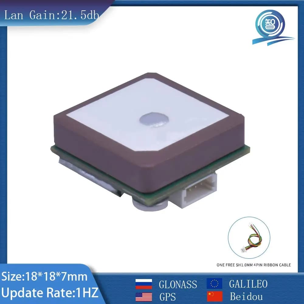 Módulo GNSS GPS de Alta Precisión, Antena GPS Integrada para Rastreo, Aplicado en la Industria y Agricultura
