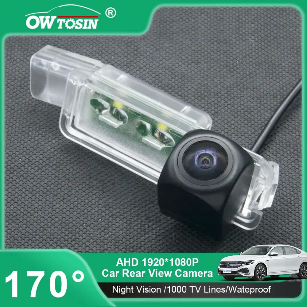 Cámara de visión trasera de coche ojo de pez AHD 720P/1080P para Volkswagen VW Golf 5 Golf V Golf 7 Passat CC B6 B7 para cámara de vehículo SEAT