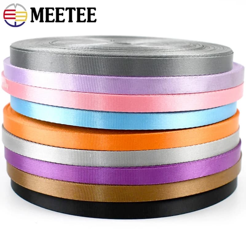 Correas de nailon de 45 metros y 10-20mm para correas, bolsa por metro, cinta para cinturón, cinta al polarización, accesorios de costura DIY para