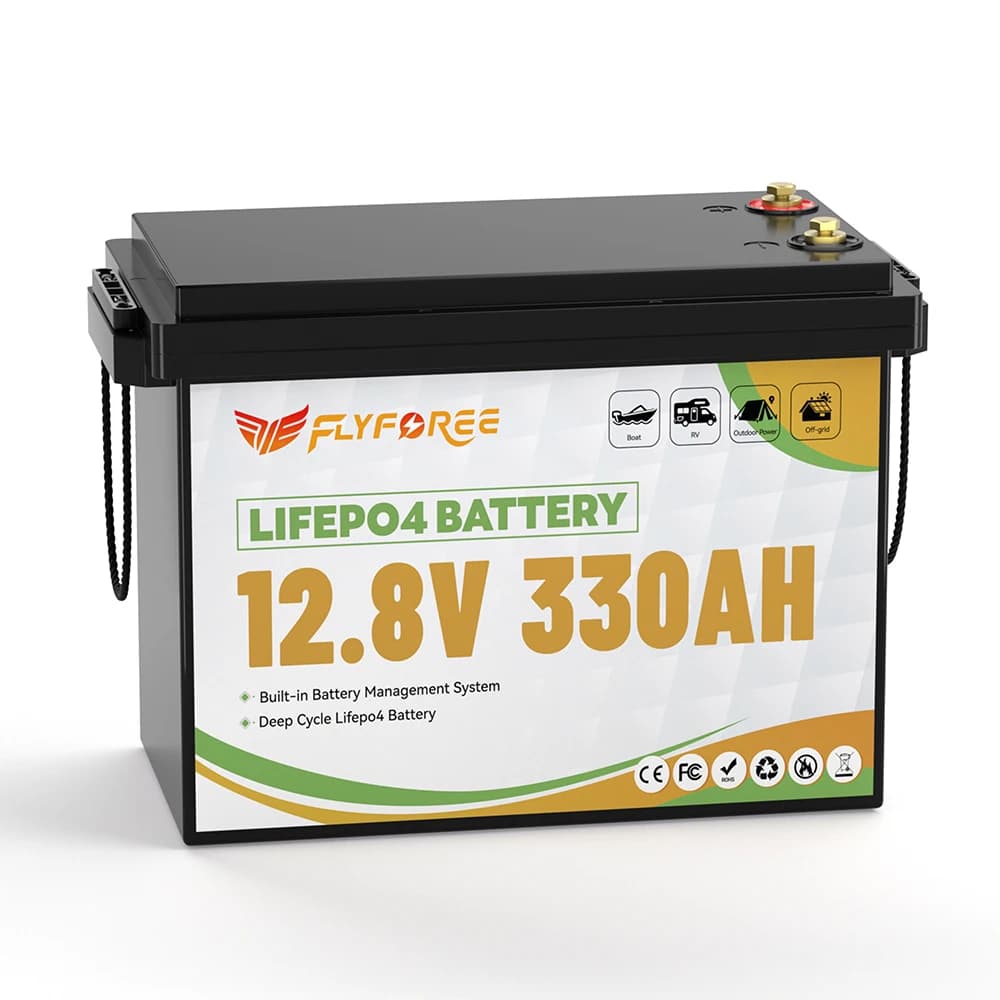 Envío Rápido DHL, Batería de Iones de Litio LiFePO4 de 12.8V 100Ah 168AH 180Ah 300Ah 330Ah para Almacenamiento de Energía con BMS para Carrito de