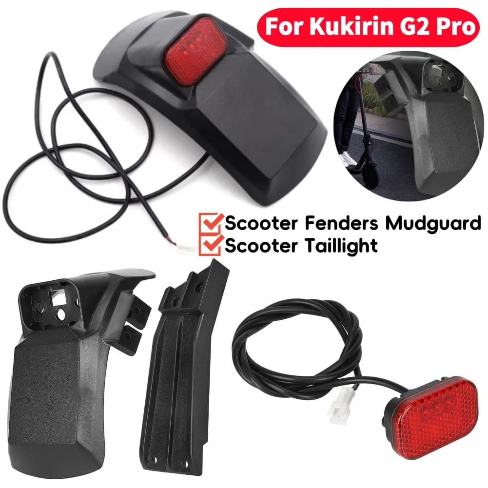 Guardabarros delantero/trasero para patinete eléctrico, 1/2 Uds., para Kukirin G2 Pro DB Master, guardabarros duraderos y de alta calidad a prueba de