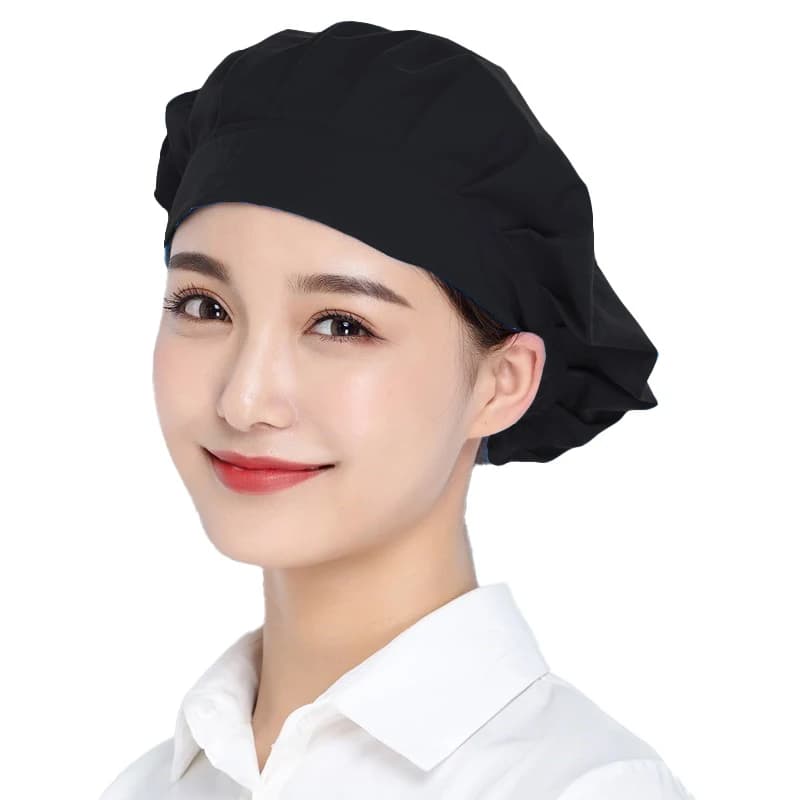 Gorro de cocinero de cantimplora de Catering Unisex, gorro de Chef de cocina de Hotel, gorro ajustable para servicio de comida, gorros de trabajo de