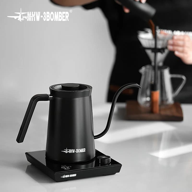 Hervidor de café eléctrico inteligente MHW-3BOMBER, hervidores de cuello de cisne con Control preciso de temperatura, accesorios de Barista para el
