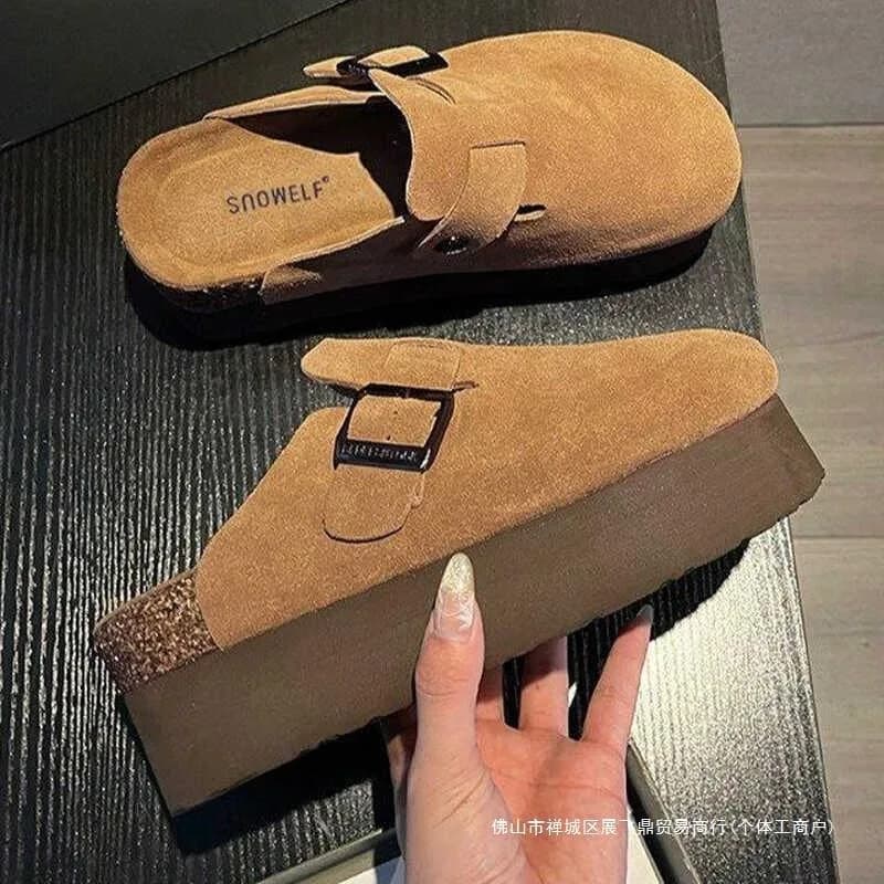 Zapatos de verano para mujer, sandalias de playa a la moda, deslizantes para caminar, novedad de 2024