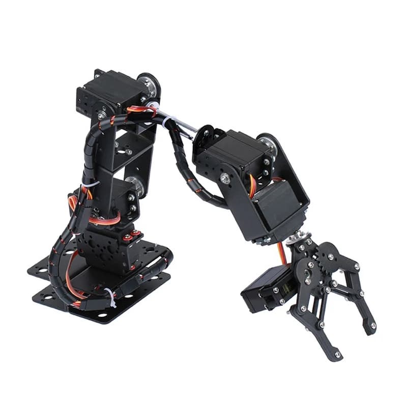 Kit de garra de brazo mecánico de aleación de Metal, Robot de 360 grados, 6 DOF, MG996R para Arduino, Kit de robótica, juguetes educativos